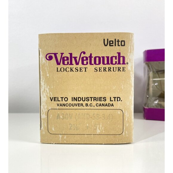 Mid Century Velvetouch 1960's Lockset ~ NOS ~ Interior Plastic Door Handle Set - Picture 14 of 14